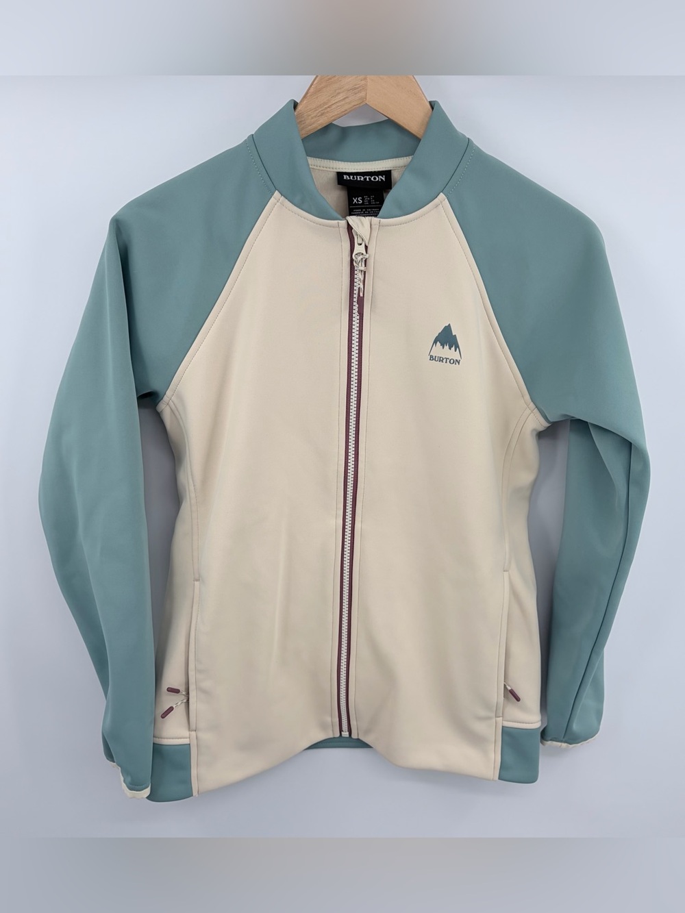 Burton crown weatherproof track jacket women’s XS fleece lined outdoor athletic